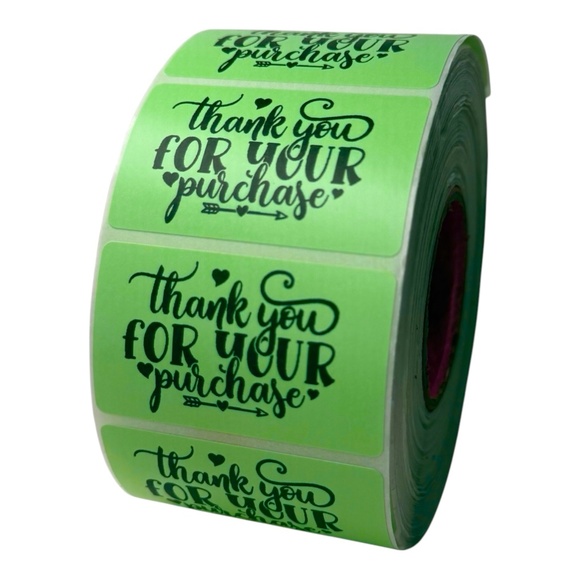 Thank you for your purchase sticker label for shops 2" | 8 Colors To Choose from - Picture 7 of 12